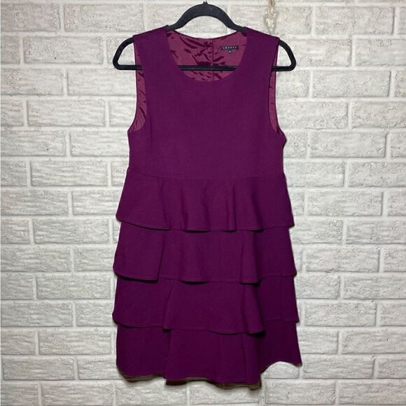 MSRP $335 Theory Selma Ruffled Dress Women's Size Medium - Picture 3 of 10